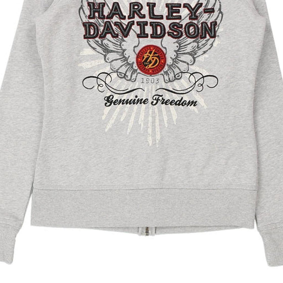 Vintage grey Age 12-13 Harley Davidson Hoodie - girls small