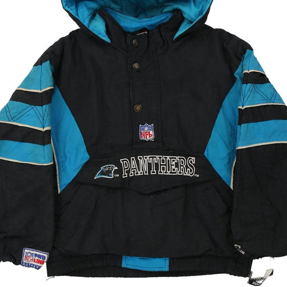 Vintage black Age 10-12 Carolina Panthers Nfl Pro Line Windbreaker - boys medium