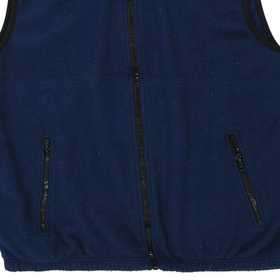 Vintage navy Made in USA Champion Fleece Gilet - mens x-large