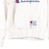 Vintage white Champion Hoodie - womens small