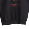 Vintage black Fruit Of The Loom Sweatshirt - mens large