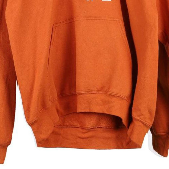 Vintage orange Trail Blazer Basketball Gildan Hoodie - mens large