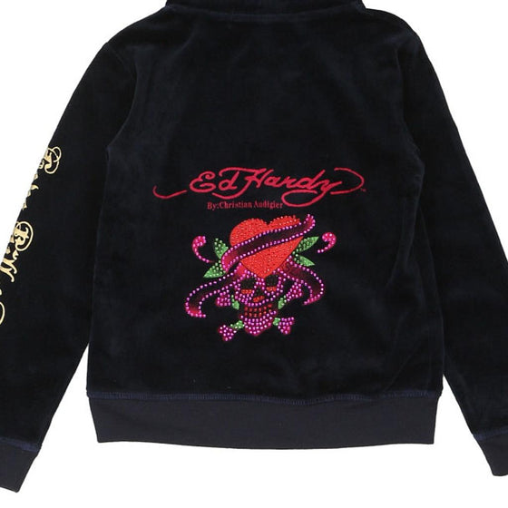 Vintage navy Age 6 Ed Hardy Hoodie - girls small