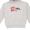 Vintage white Diesel Hoodie - mens x-large