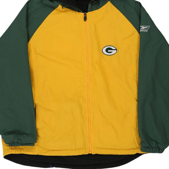 Vintage yellow Green Bay Packers Reebok Jacket - mens xx-large