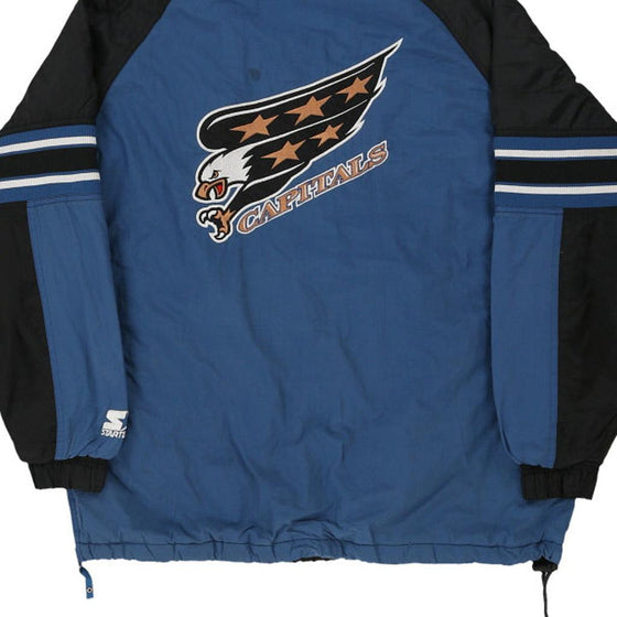 Vintage blue Washington Capitals Starter Jacket - mens medium