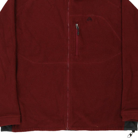 Vintage burgundy Nike Acg Fleece - mens x-large