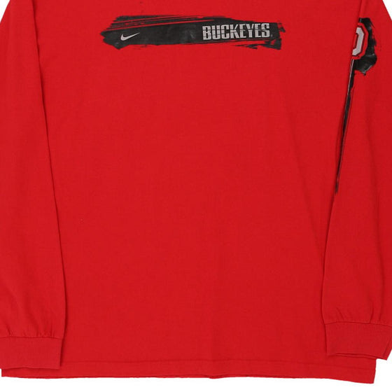 Vintage red Ohio Buckeyes Nike Long Sleeve T-Shirt - mens x-large