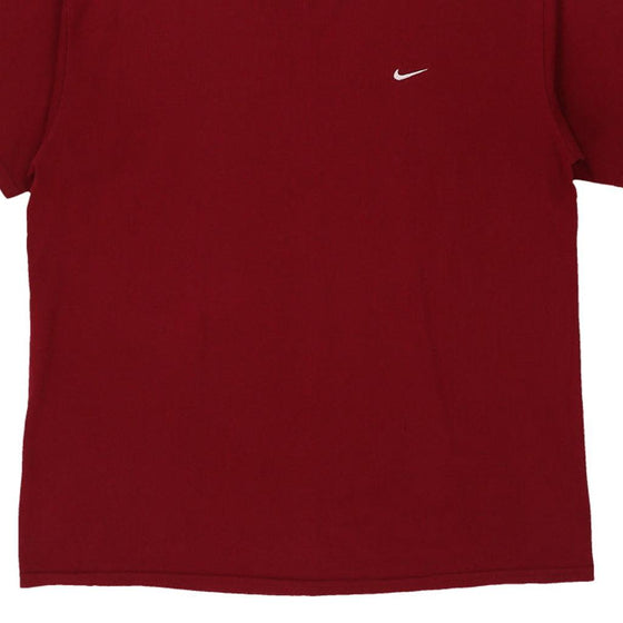 Vintage burgundy Nike T-Shirt - mens x-large