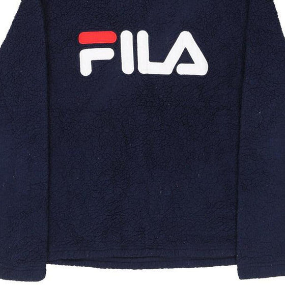 Vintage navy Fila Fleece - womens large