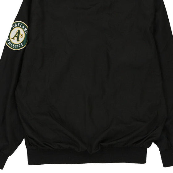 Vintage black Oakland Athletics Jh Designs Baseball Jacket - mens medium