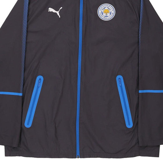 Vintage grey Leicester City Football Club Puma Jacket - mens x-large