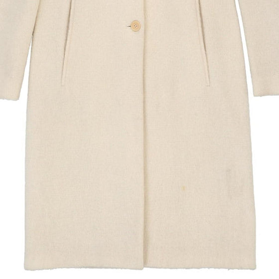 Les Copains Overcoat - Medium Cream Wool Blend