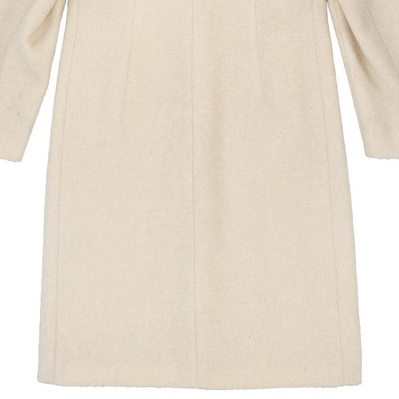 Les Copains Overcoat - Medium Cream Wool Blend