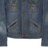 Vintage blue Maverick Denim Jacket - mens x-large