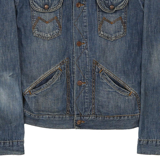 Vintage blue Maverick Denim Jacket - mens x-large