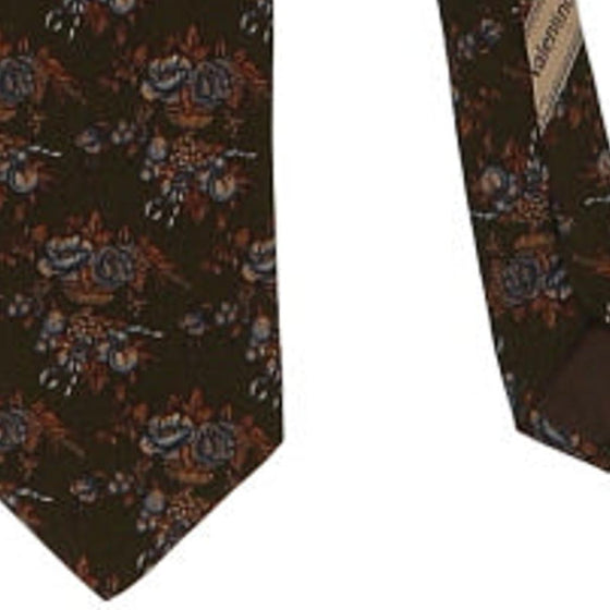 Vintage khaki Valentino Tie - mens no size