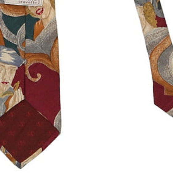 Vintage multicoloured Follow the Fleet Valentino Tie - mens no size