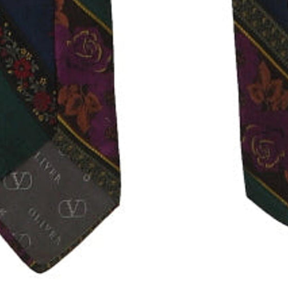 Vintage multicoloured Oliver By Valentino Tie - mens no size