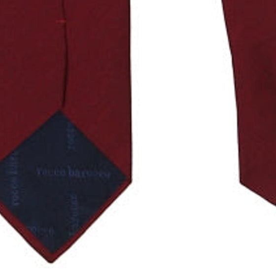 Vintage burgundy Roccobarocco Tie - mens no size