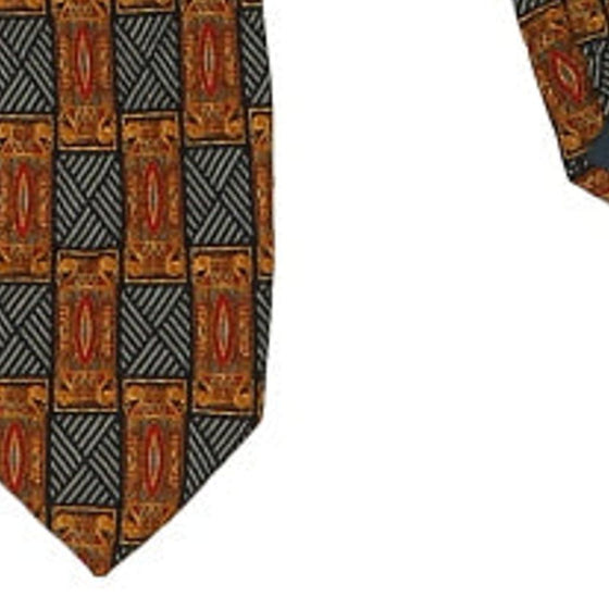 Vintage yellow Marco Laurentii Tie - mens no size