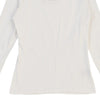 Burberry London Long Sleeve Top - Large White Cotton Blend