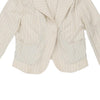 Armani Jeans Striped Jacket - Small White Cotton