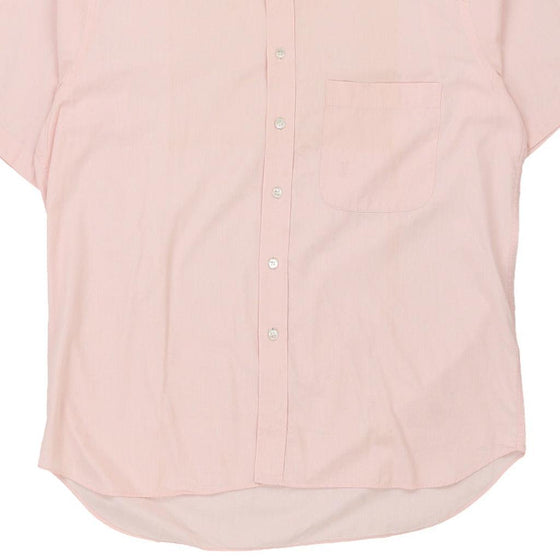 Vintage pink Yves Saint Laurent Short Sleeve Shirt - mens xx-large