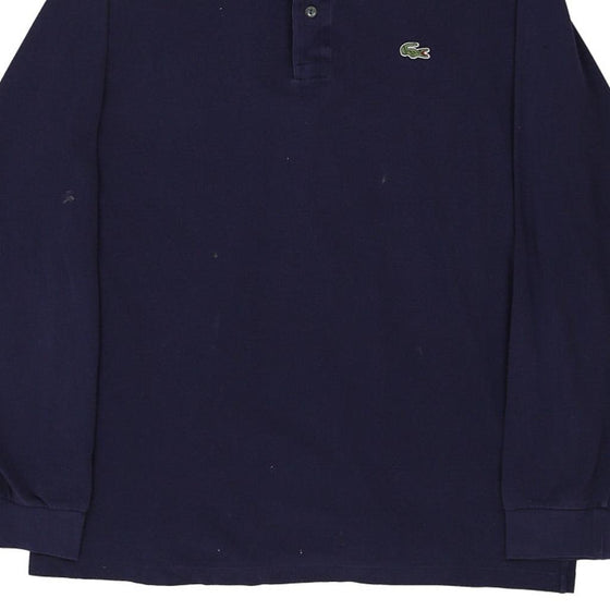 Vintage navy Lacoste Long Sleeve Polo Shirt - mens medium