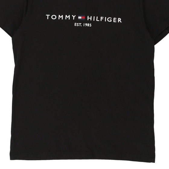 Vintage black Tommy Hilfiger T-Shirt - mens medium