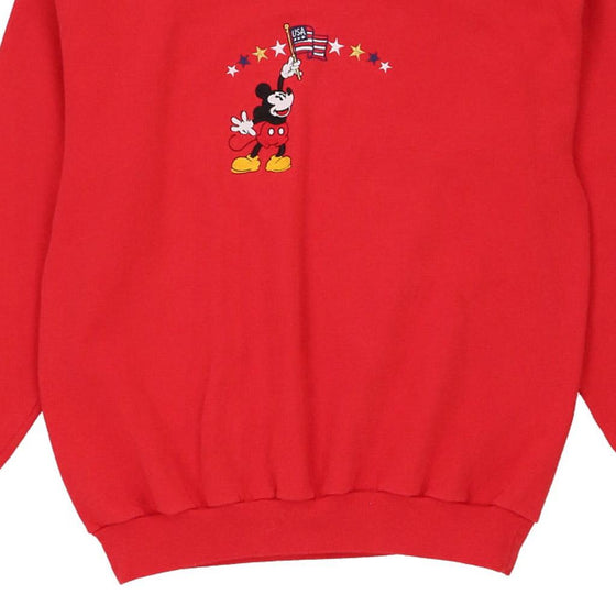 Vintage red Mickey Mouse Disney Sweatshirt - mens large