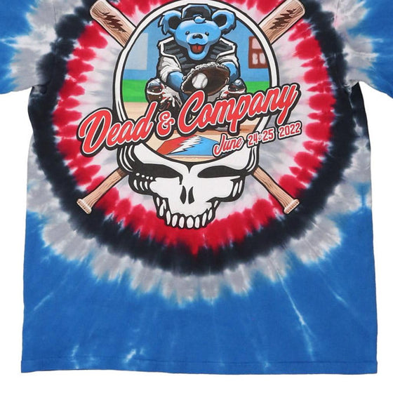 Vintage multicoloured Grateful Dead Liquid Blue T-Shirt - mens large