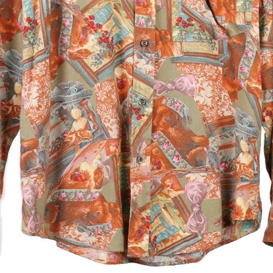 Vintage multicoloured Compagnie Patterned Shirt - mens large