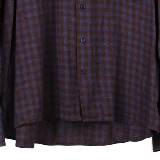 Vintage burgundy Sea Barrier Flannel Shirt - mens xx-large