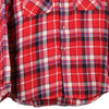 Vintage red Benetton Flannel Shirt - mens x-large