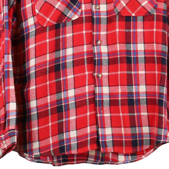 Vintage red Benetton Flannel Shirt - mens x-large