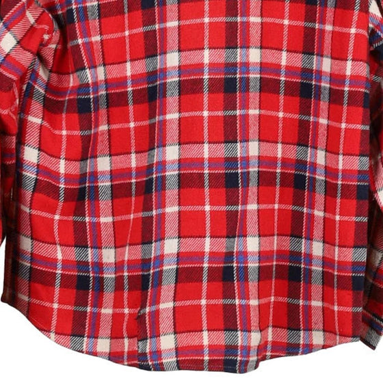 Vintage red Benetton Flannel Shirt - mens x-large