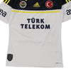 Pre-Loved white Age 12-14 Fenerbahce Spor Kulubu Adidas Football Shirt - boys x-small