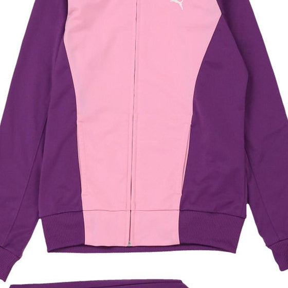 Vintage pink Age 12-13 Puma Full Tracksuit - girls x-large