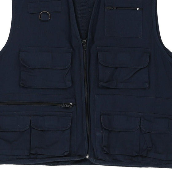 Vintage navy Max Collection Gilet - mens x-large