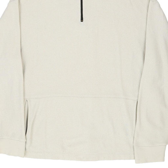 Vintage cream Nike 1/4 Zip - mens x-large