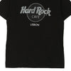 Vintage black Lisbon Hard Rock Cafe T-Shirt - mens small