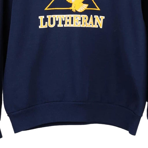 Vintage navy Trinity Lutheran Jerzees Sweatshirt - womens large