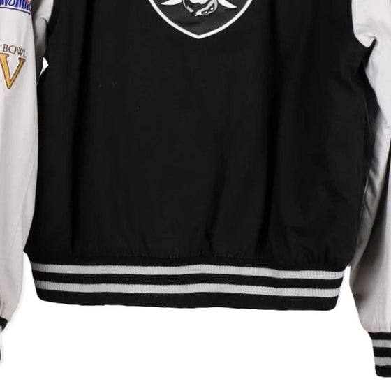 Vintage black Las Vegas Raiders Nfl Varsity Jacket - womens small