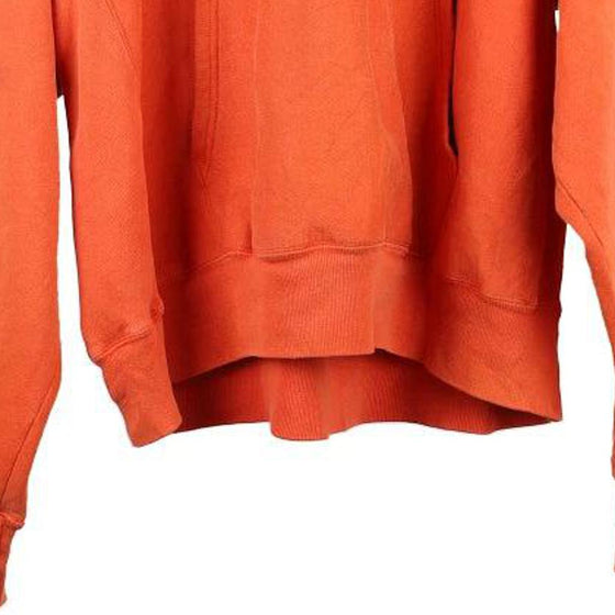 Vintage orange Shaw Champion Hoodie - mens x-large