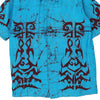 Vintage blue Unbranded Patterned Shirt - mens x-large