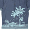 Vintage blue Tiki Kingdom Disney Patterned Shirt - mens medium