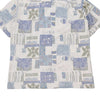 Vintage blue Unbranded Patterned Shirt - mens x-large