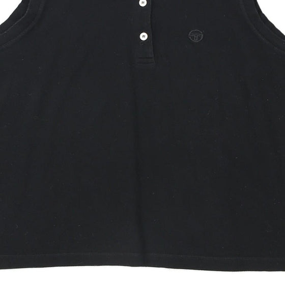 Vintage black Sergio Tacchini Polo Shirt - womens large