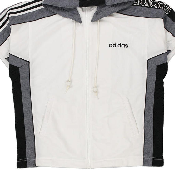 Vintage white Adidas Hoodie - mens large